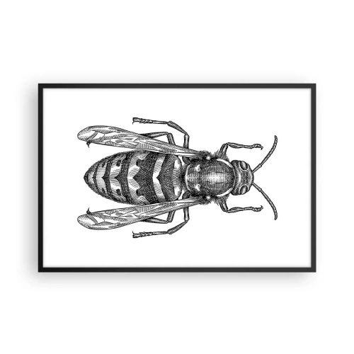 Póster en marco negro - Desde un planeta de insectos - 91x61 cm