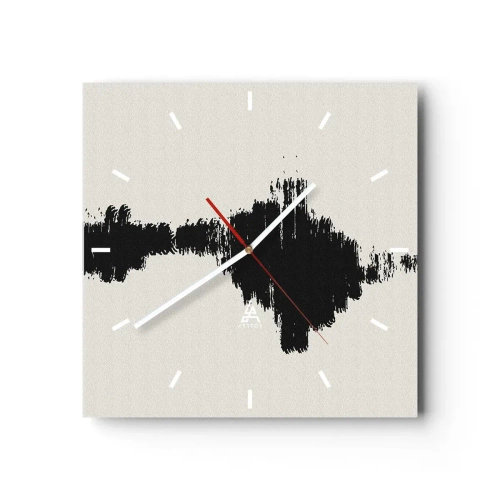 Reloj de pared - Reloj de vidrio - Vibraciones de la imaginación - 40x40 cm