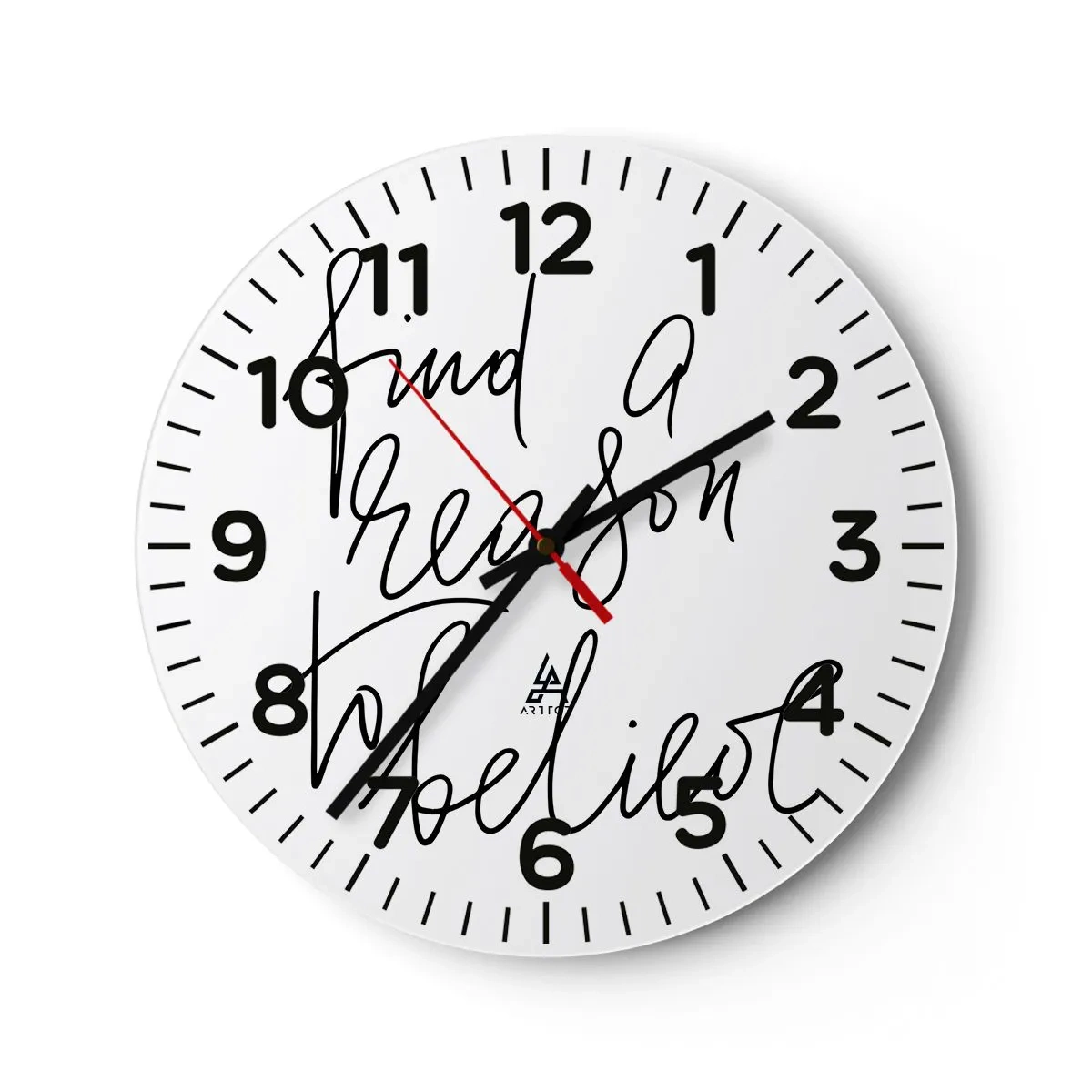Reloj de pared - Reloj de vidrio - Es posible - 30x30 cm