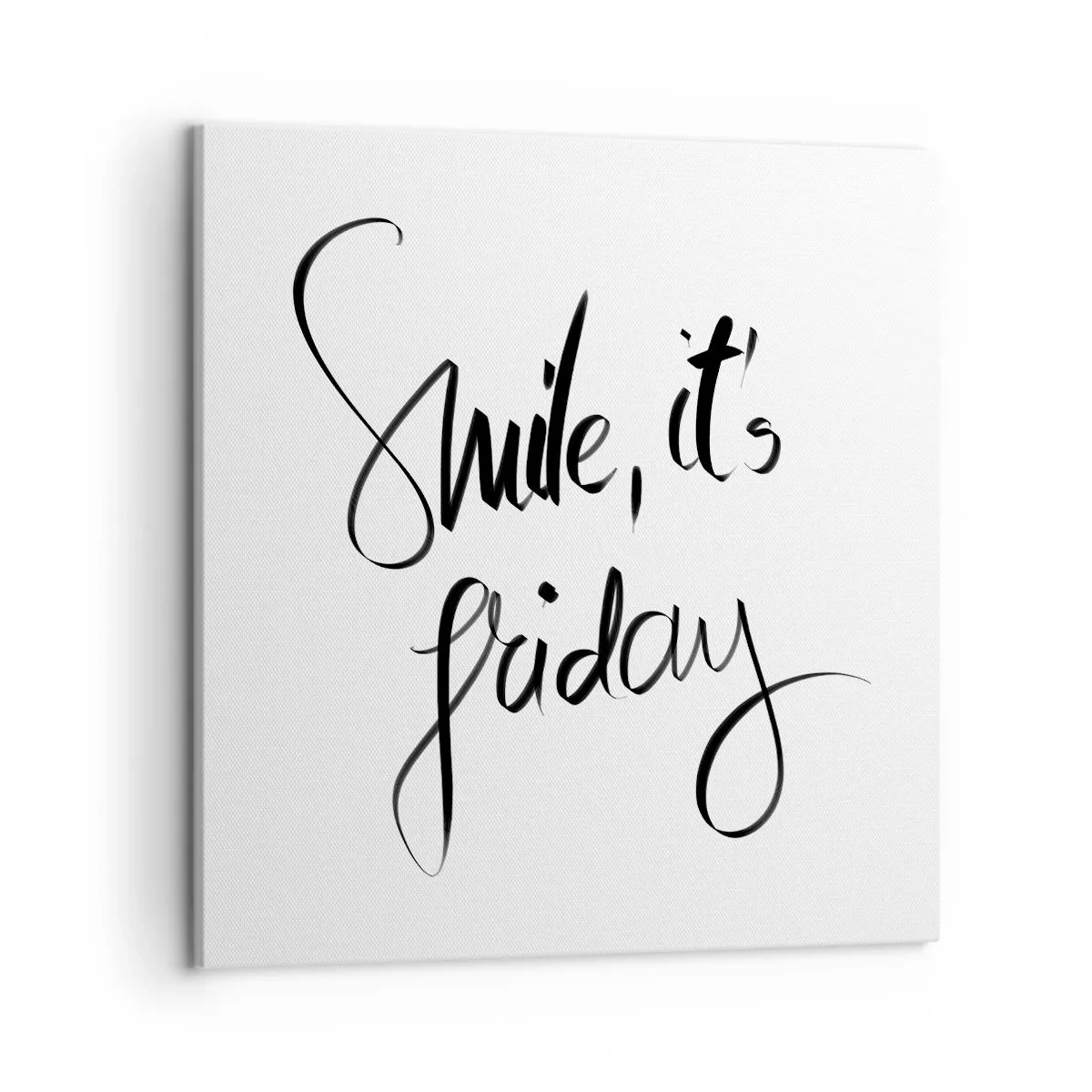 Cuadro sobre lienzo - Impresión de Imagen - La verdadera alegría - 50x50 cm