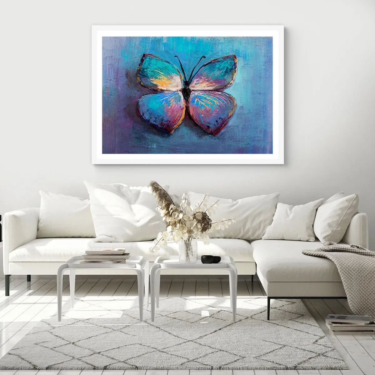 Póster en marco blanco - En todo su esplendor - 100x70 cm