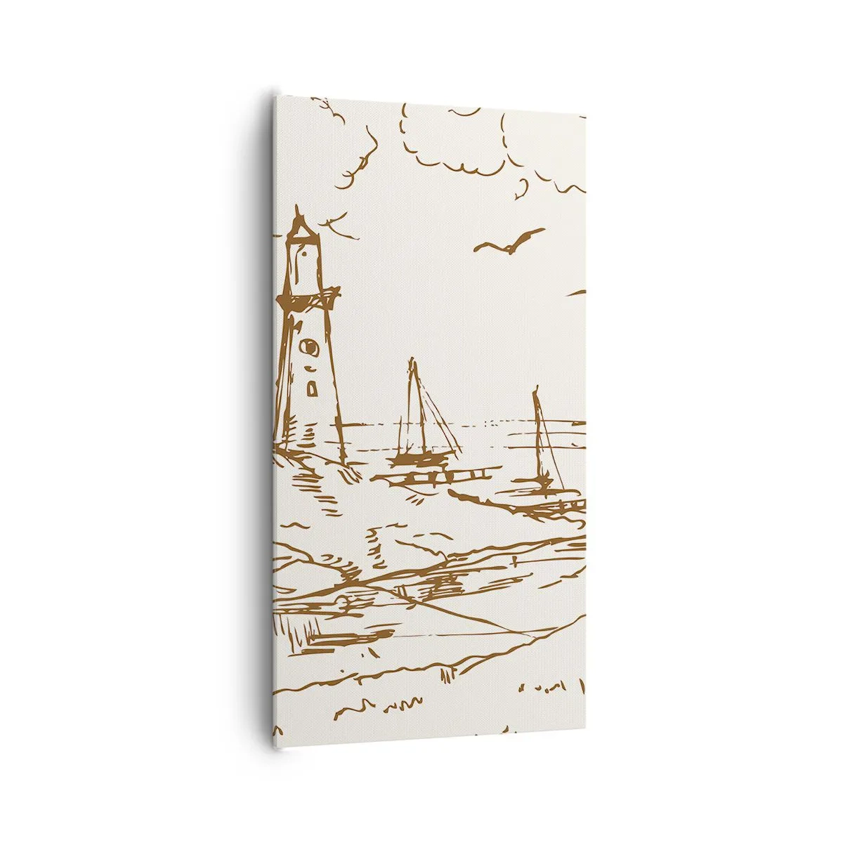 Cuadro sobre lienzo - Impresión de Imagen - Un esbozo de un recuerdo de verano - 65x120 cm