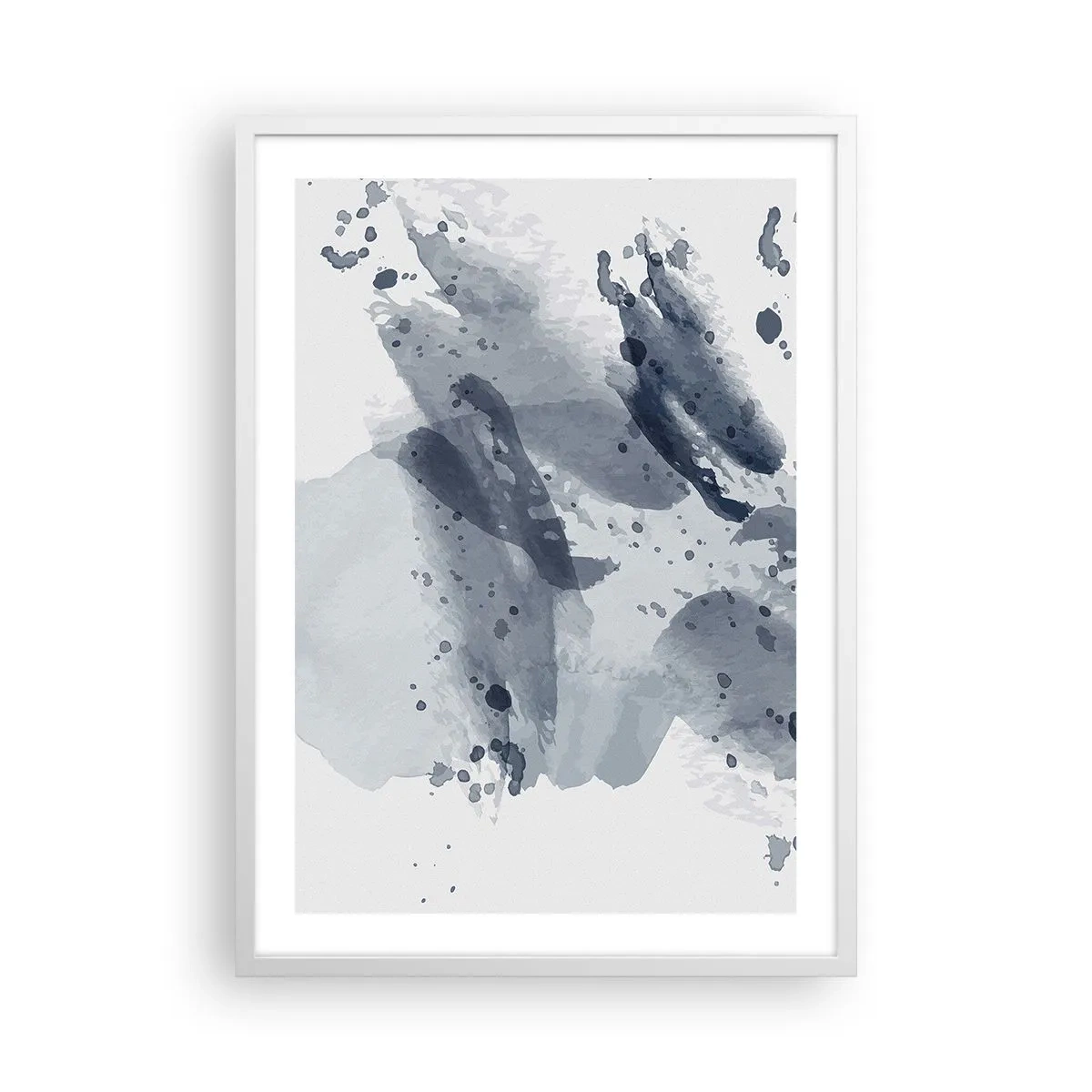 Póster en marco blanco - Un estudio sobre la naturaleza del agua - 50x70 cm