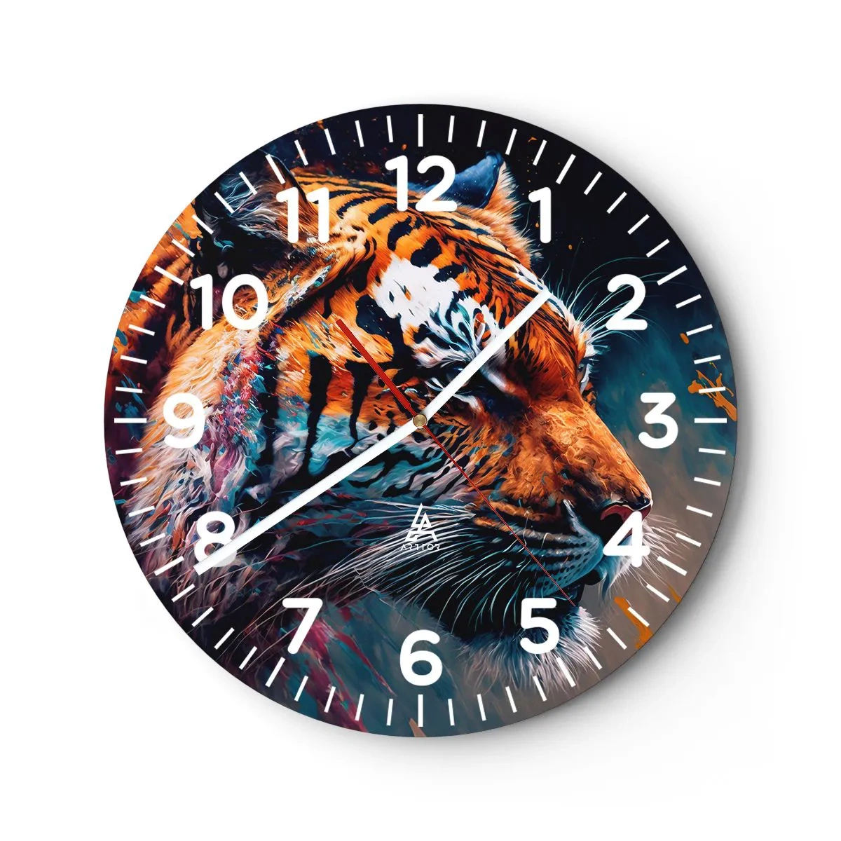 Reloj de pared - Reloj de vidrio - Belleza salvaje - 40x40 cm