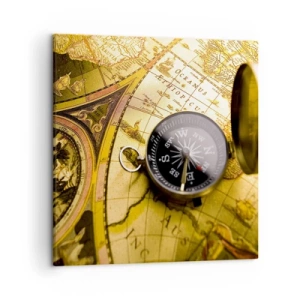 Cuadro sobre lienzo - Impresión de Imagen - ¿Hasta el fin del mundo? - 50x50 cm
