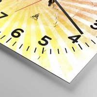 Esfera con numeración \ 40x40 cm | Cuadrado \ Vidrio