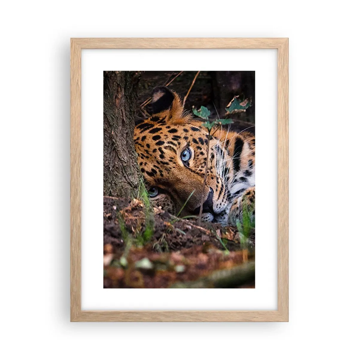 Póster en marco roble claro - Confía en mí - 30x40 cm