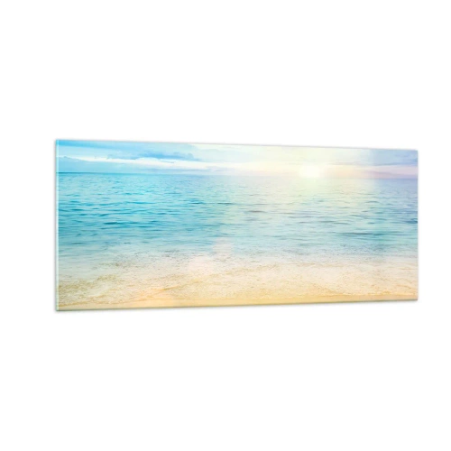 Cuadro sobre vidrio - Impresiones sobre Vidrio - Gran cielo azul - 100x40 cm