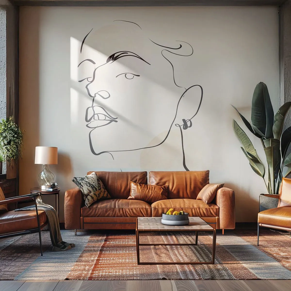 Fotomural Premium Canvas - Una mirada orgullosa - cara de mujer, retrato de una mujer, Gráficos - 500x350 cm