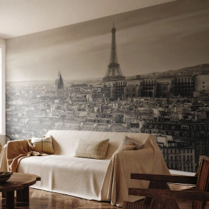 Fotomural Autadhesivo Deluxe Sticker - Sobre los tejados de París - Ciudad, París, Arquitectura - 400x280 cm