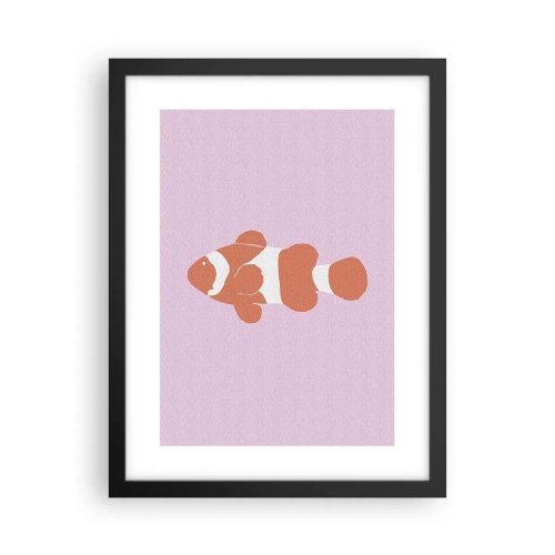 Póster en marco negro - Tratando de recordar el camino - 30x40 cm