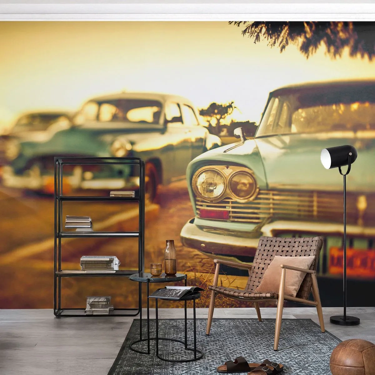 Fotomural Standard Eco - A la espera del futuro - Auto, Cuba, Automotor - 400x280 cm