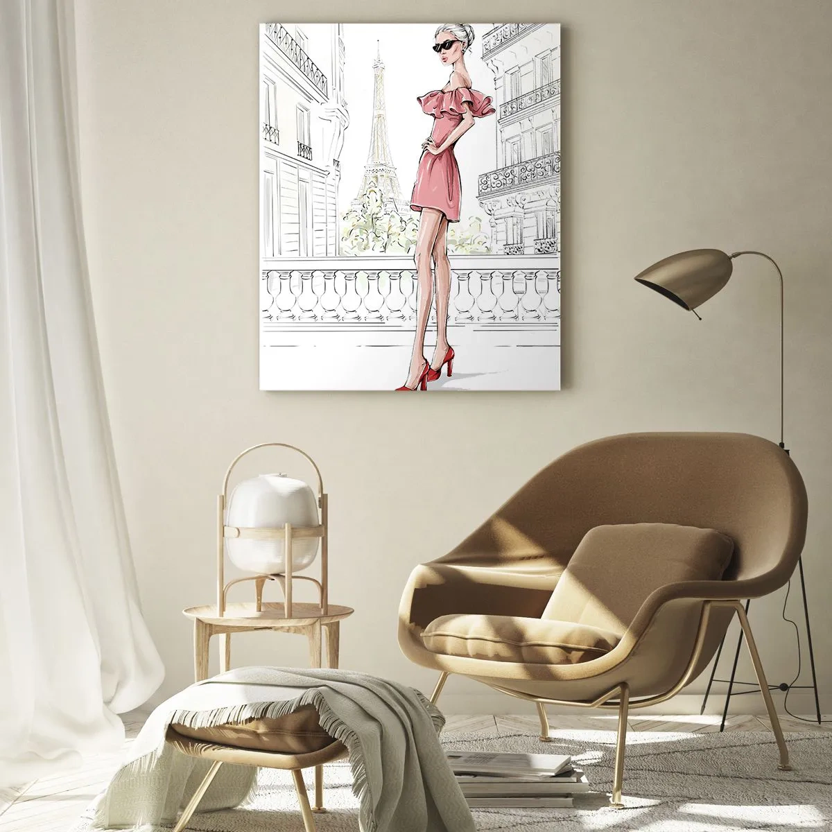 Cuadro sobre vidrio - Impresiones sobre Vidrio - El arte de la moda - 80x120 cm