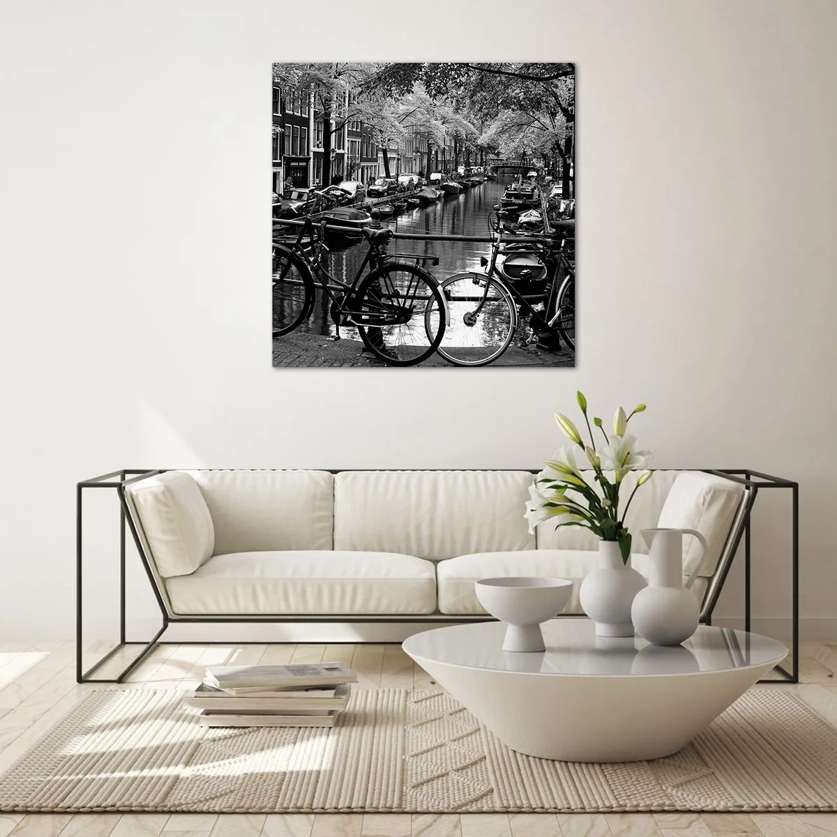 Cuadro sobre vidrio - Impresiones sobre Vidrio - Una visión muy holandesa - 60x60 cm