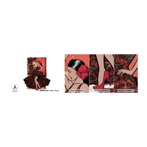 Muestra de fotomural Premium Canvas - El ritmo del corazón - Bailarín, Flamenco, Bailar - 100x30 cm