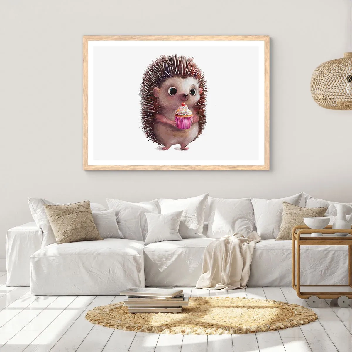 Póster en marco roble claro - La celebración es diaria - 50x40 cm