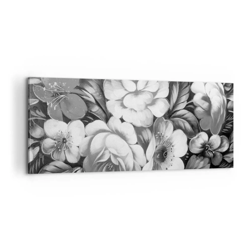 Cuadro sobre lienzo - Impresión de Imagen - Hermoso incluso en el gris - 100x40 cm