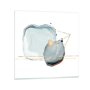 Cuadro sobre vidrio - Impresiones sobre Vidrio - Un estudio de gotas - 40x40 cm