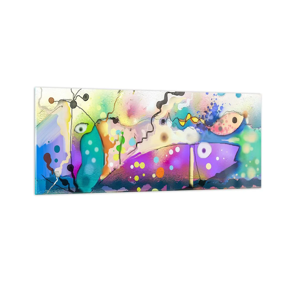 Cuadro sobre vidrio - Impresiones sobre Vidrio - ¡No hay palabras! - 100x40 cm