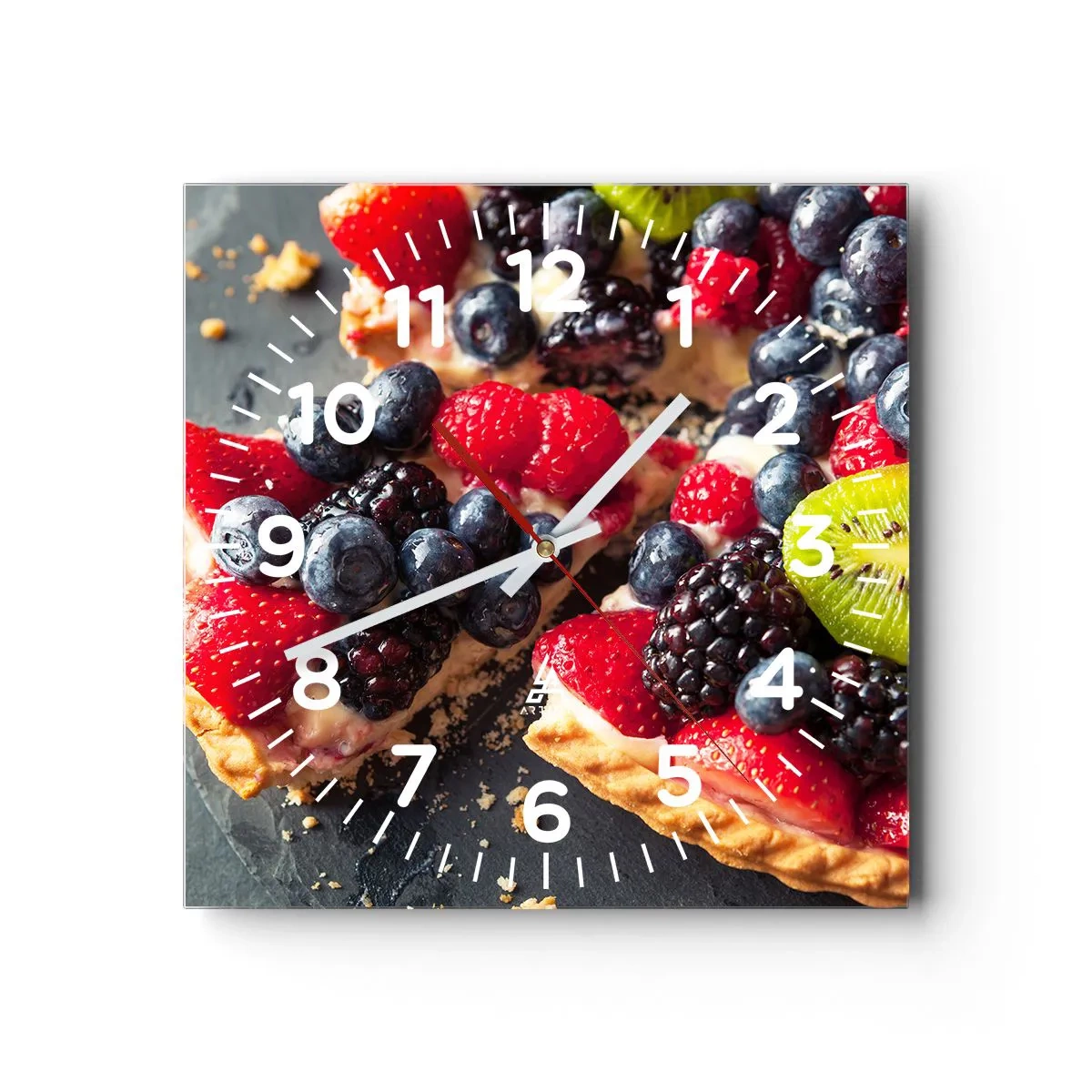 Reloj de pared - Reloj de vidrio - ¡Dolce vita! - 30x30 cm