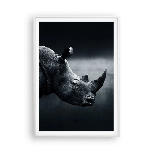 Póster en marco blanco - Perfil derecho - 70x100 cm