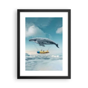 Póster en marco negro - ¿Por qué no? - 30x40 cm