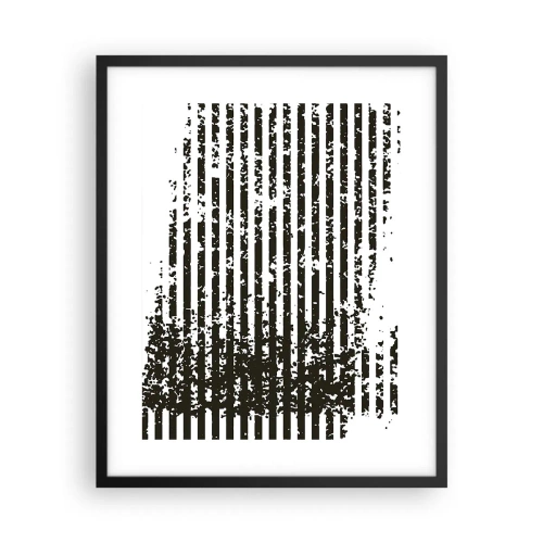 Póster en marco negro - Ritmo y ruido - 40x50 cm