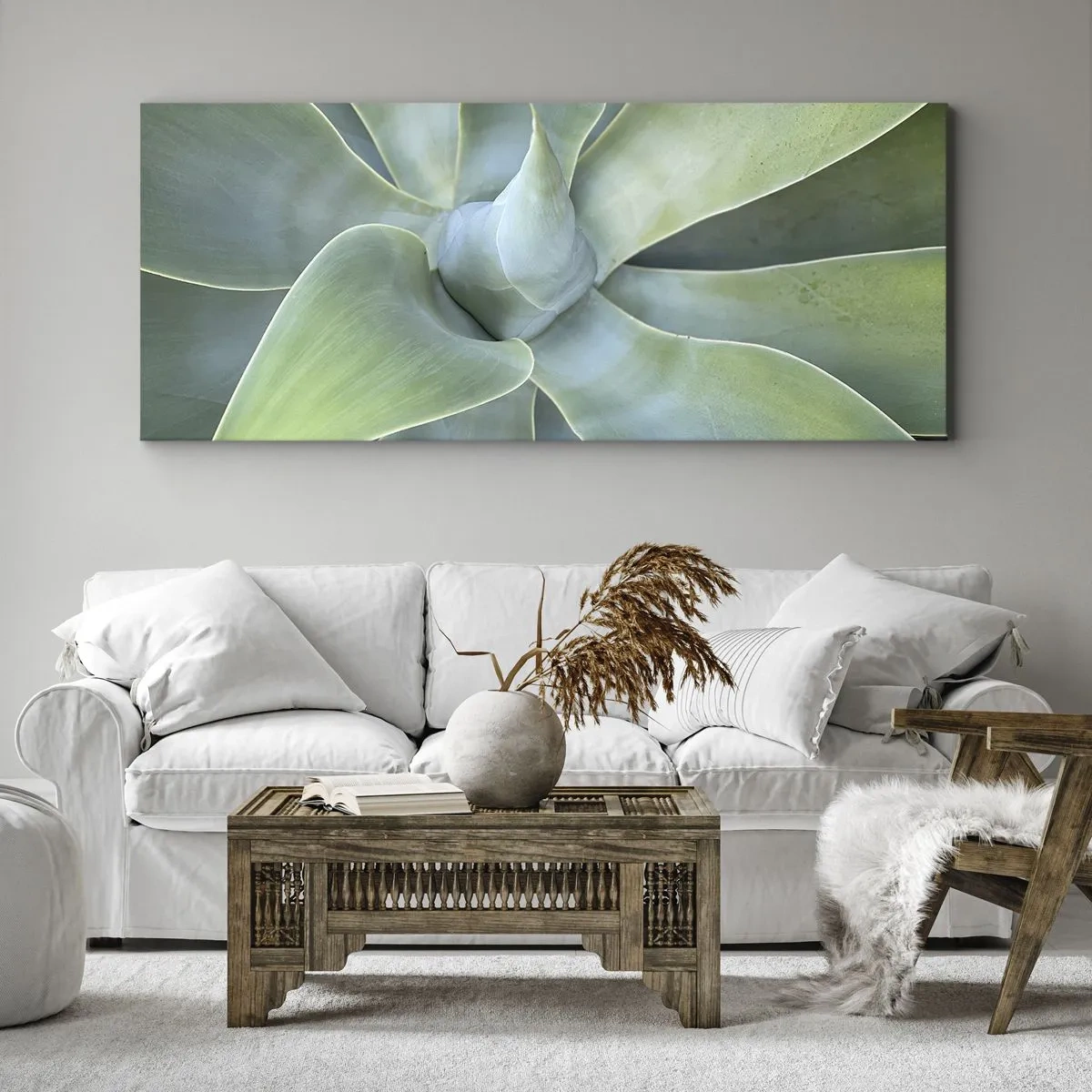 Cuadro sobre lienzo - Impresión de Imagen - El nacimiento del verde - 100x40 cm
