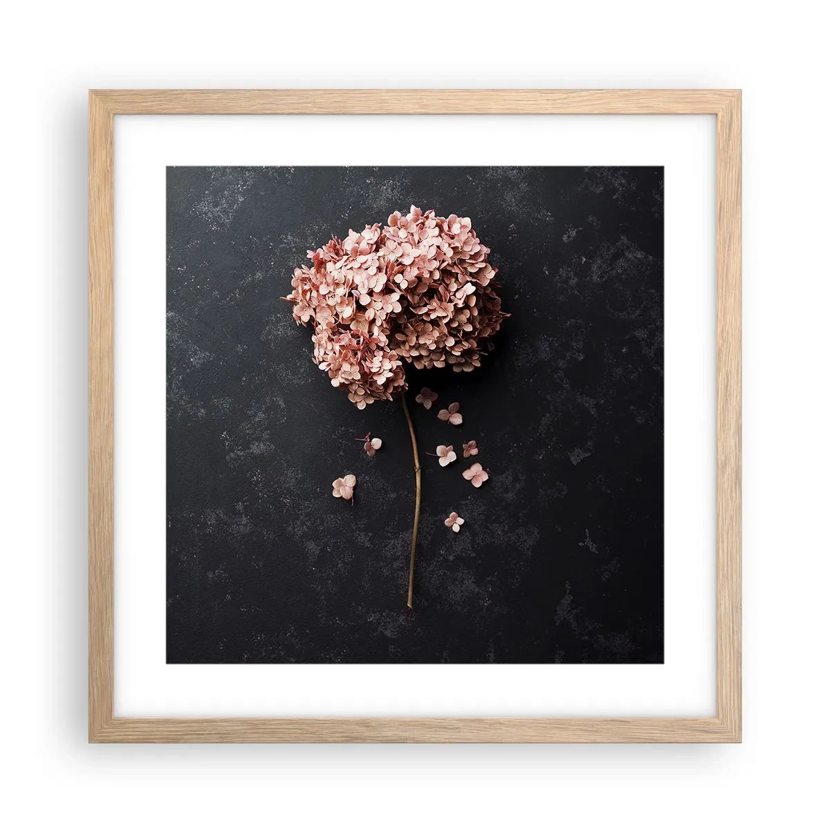 Póster en marco roble claro - Un signo verdaderamente romántico - 40x40 cm