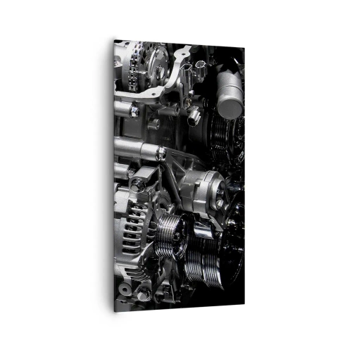 Cuadro sobre lienzo - Impresión de Imagen - Acero, hermoso, fuerte - 65x120 cm