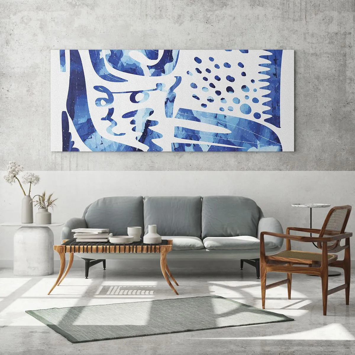 Cuadro sobre vidrio - Impresiones sobre Vidrio - Vuelta a las raíces - 90x30 cm