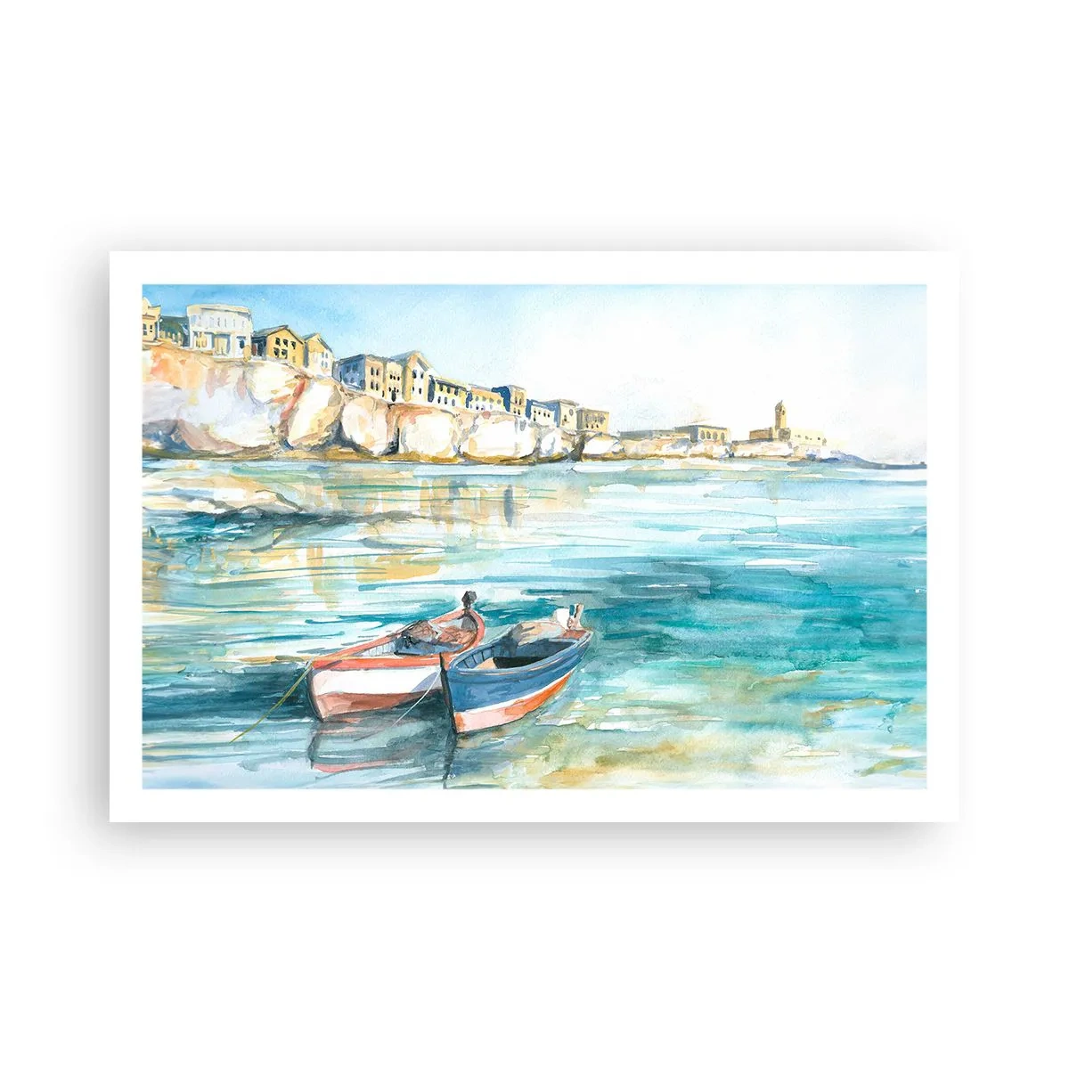 Póster - Paisaje en azul - 91x61 cm
