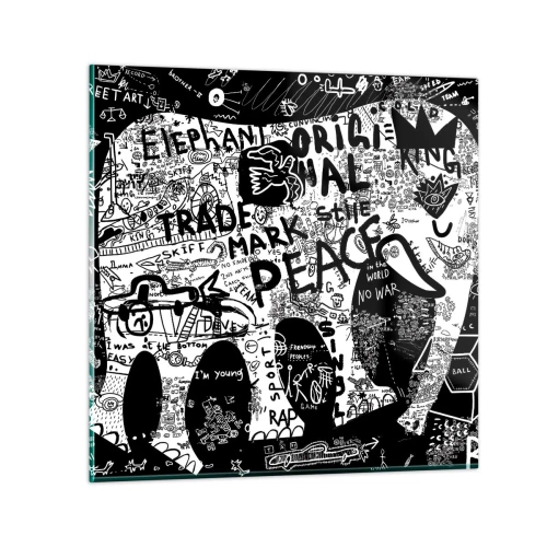 Cuadro sobre vidrio - Impresiones sobre Vidrio - El rico mundo de la calle - 30x30 cm