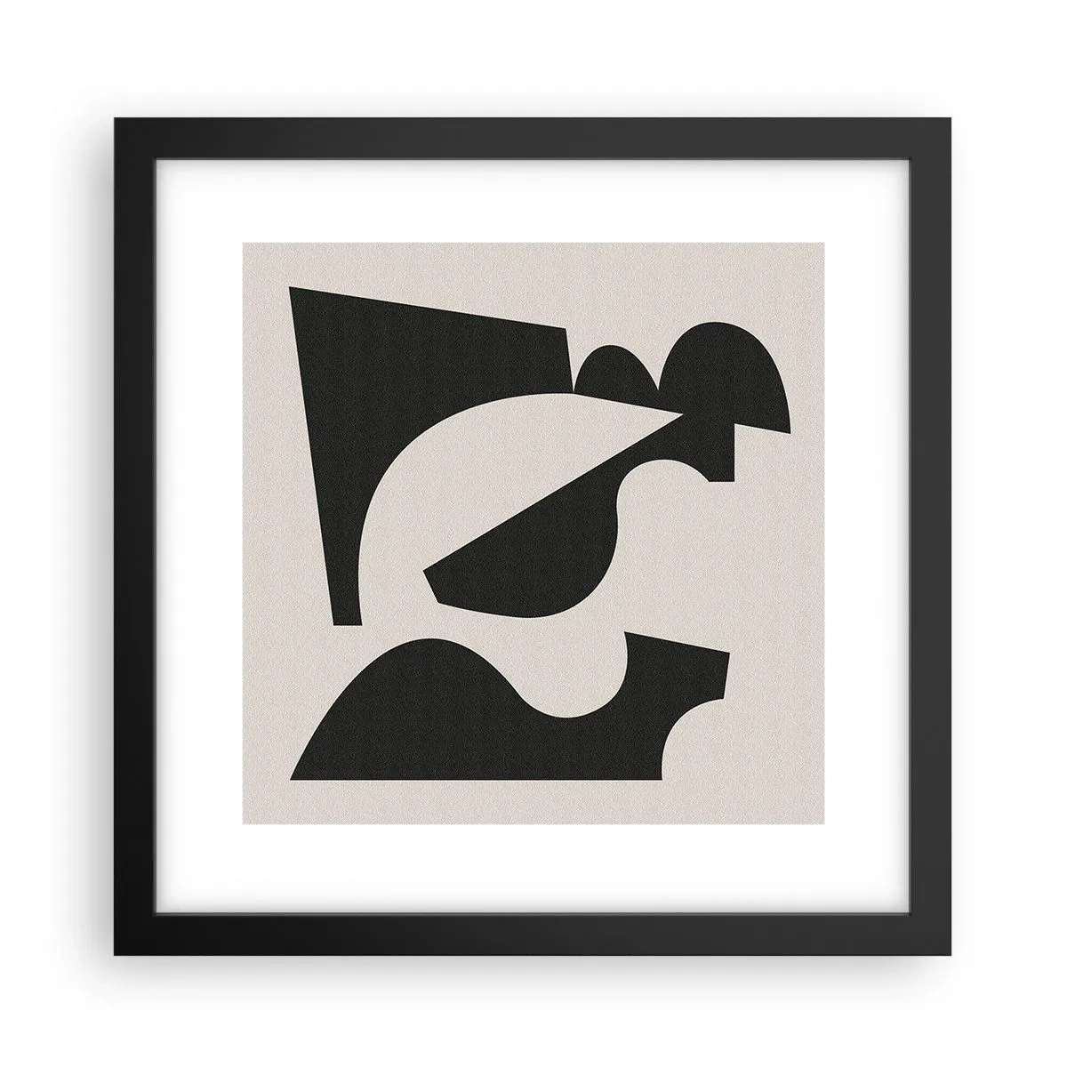 Póster en marco negro - Para automontaje - 30x30 cm