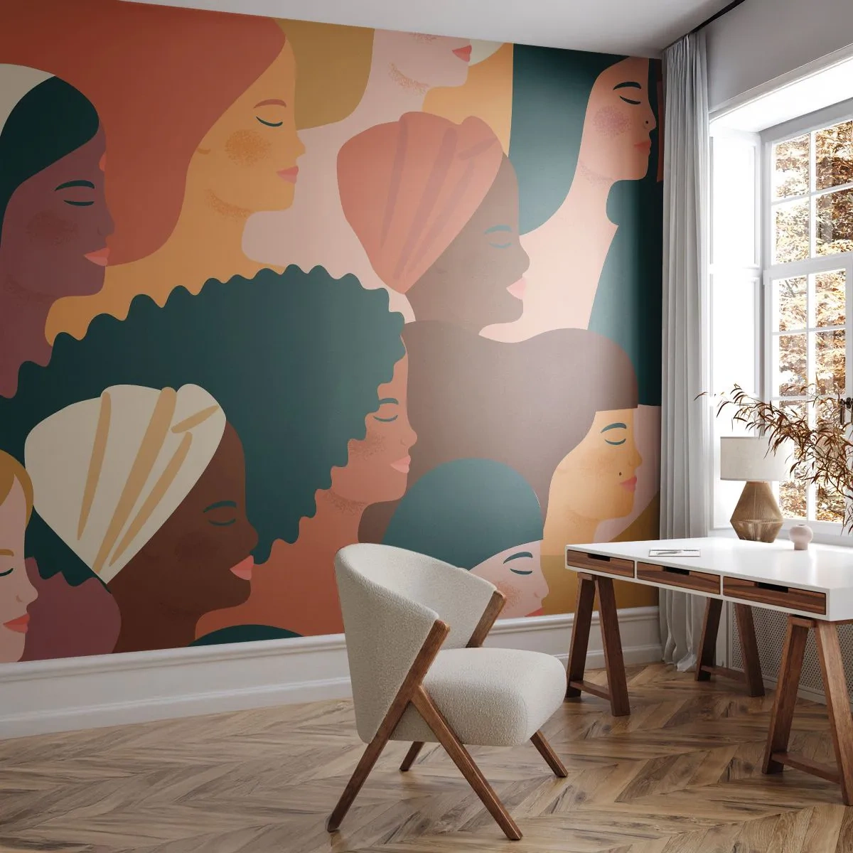 Fotomural personalizado Standard Eco - La feminidad - Mujer, Arte Moderno, África