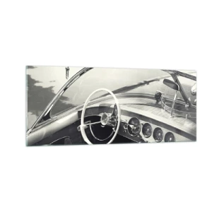 Cuadro sobre vidrio - Impresiones sobre Vidrio - Tiempo para los ricos - 100x40 cm