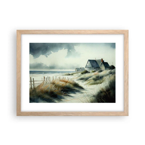 Póster en marco roble claro - Lejos del bullicio - 40x30 cm