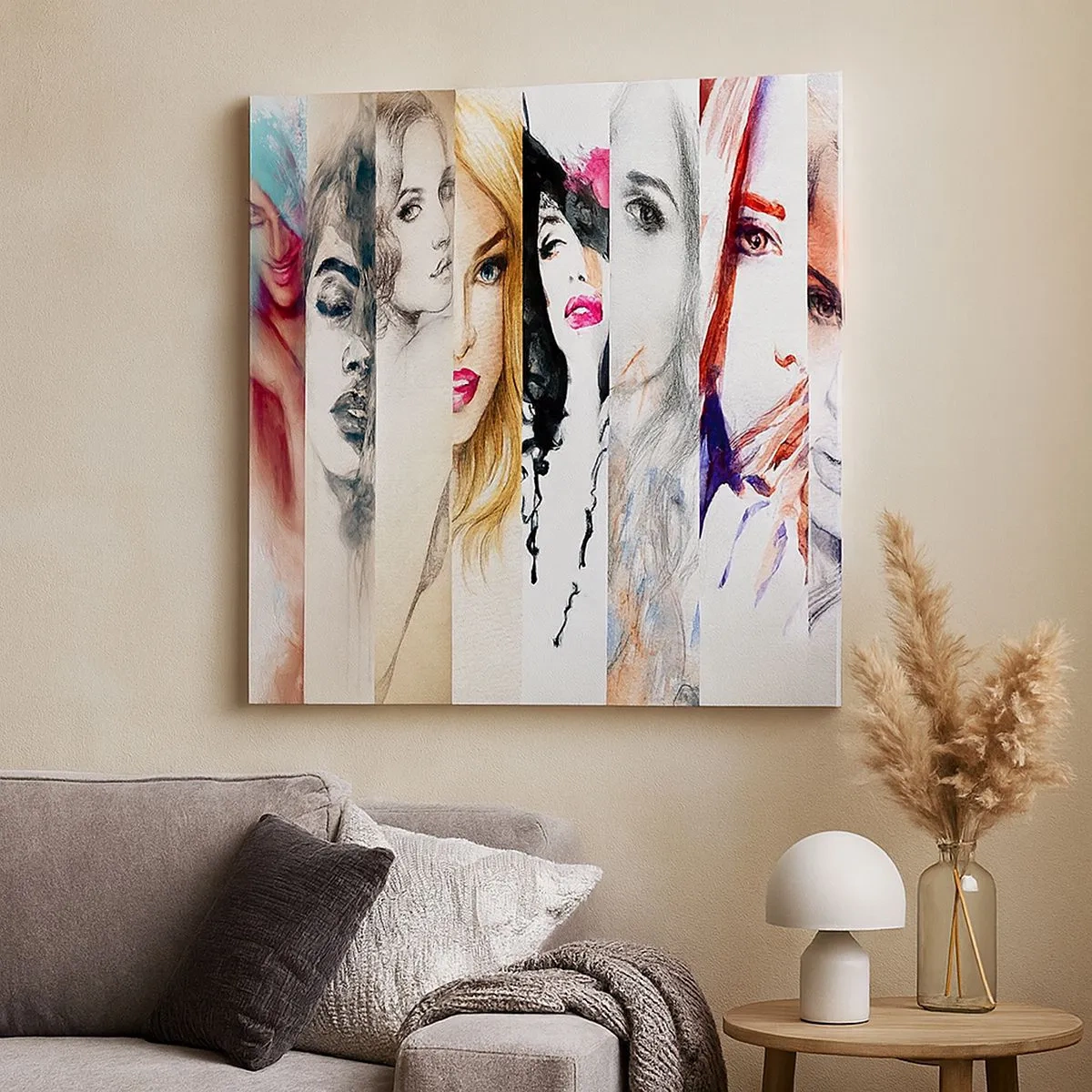 Cuadro sobre lienzo - Impresión de Imagen - Y siempre eres tú - 30x30 cm