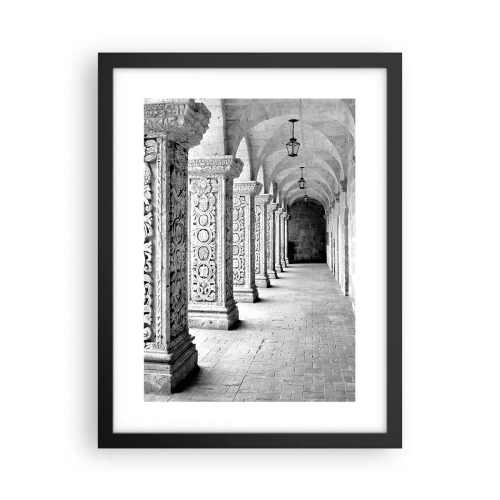 Póster en marco negro - ¿Y adónde nos llevará...? - 30x40 cm