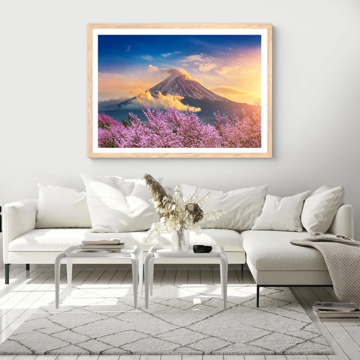 Póster en marco roble claro - La santidad japonesa - 70x50 cm