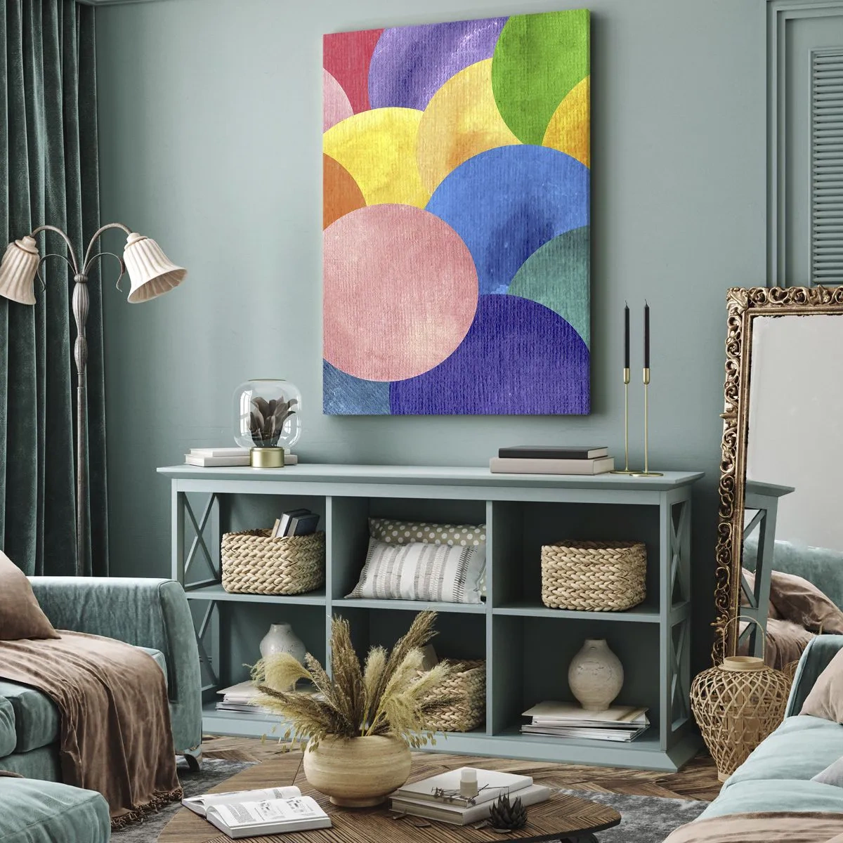 Cuadro sobre lienzo - Impresión de Imagen - La plenitud original de la vida - 65x120 cm