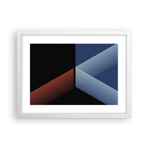Póster en marco blanco - La rectitud - 40x30 cm