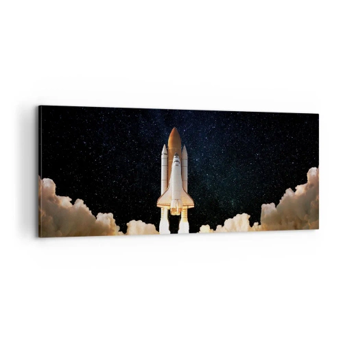 Cuadro sobre lienzo - Impresión de Imagen - ¡Ad astra! - 100x40 cm