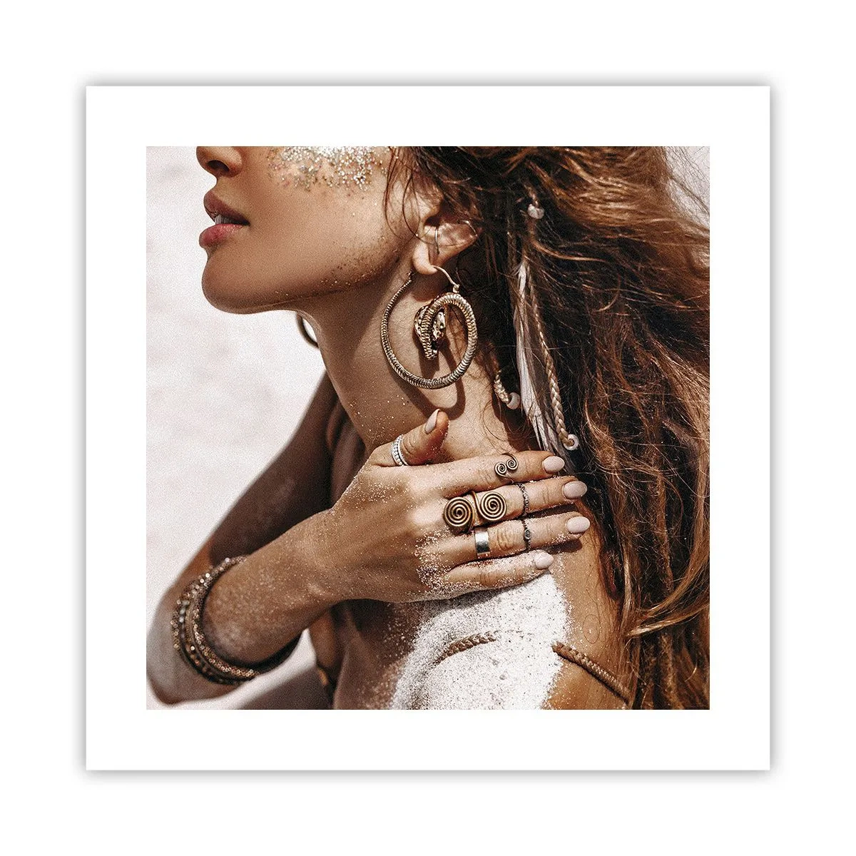 Póster - Reina de la playa salvaje - 40x40 cm