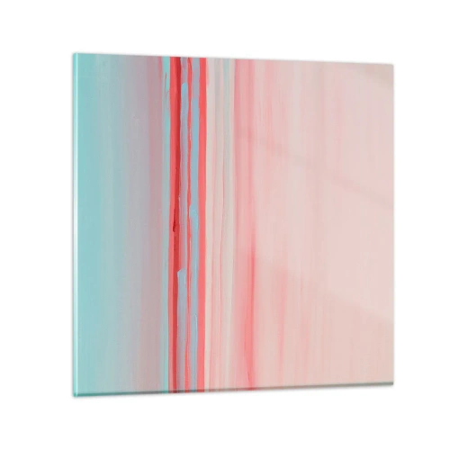 Cuadro sobre vidrio - Impresiones sobre Vidrio - Abstracción al amanecer - 40x40 cm