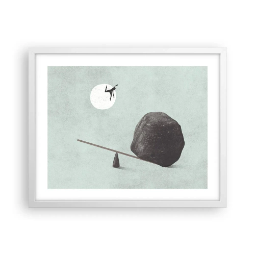 Póster en marco blanco - Un sueño hecho realidad - 50x40 cm