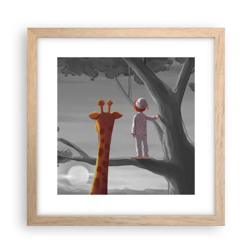 Póster en marco roble claro - ¿Está sucediendo de verdad? - 30x30 cm