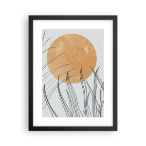 Póster en marco negro - Siempre hacia el sol - 30x40 cm