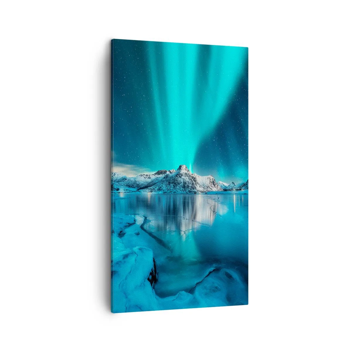 Cuadro sobre lienzo - Impresión de Imagen - Una noche de luz - 45x80 cm