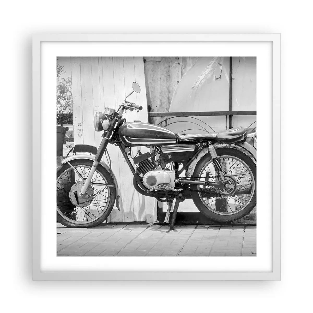 Póster en marco blanco - Los clásicos por encima de todo - 50x50 cm